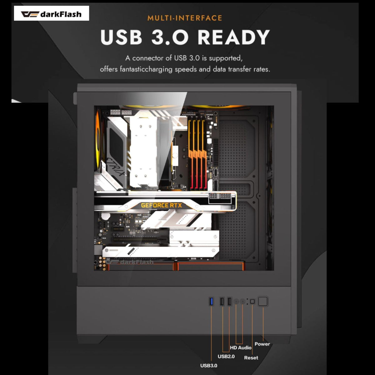 ジーム ゲーミングPC デスクトップ Ryzen 5 5500 RTX 3060 12G メモリ16GB SSD500GB G-StormCG i3Neo ブラック B0GZMCG3L2