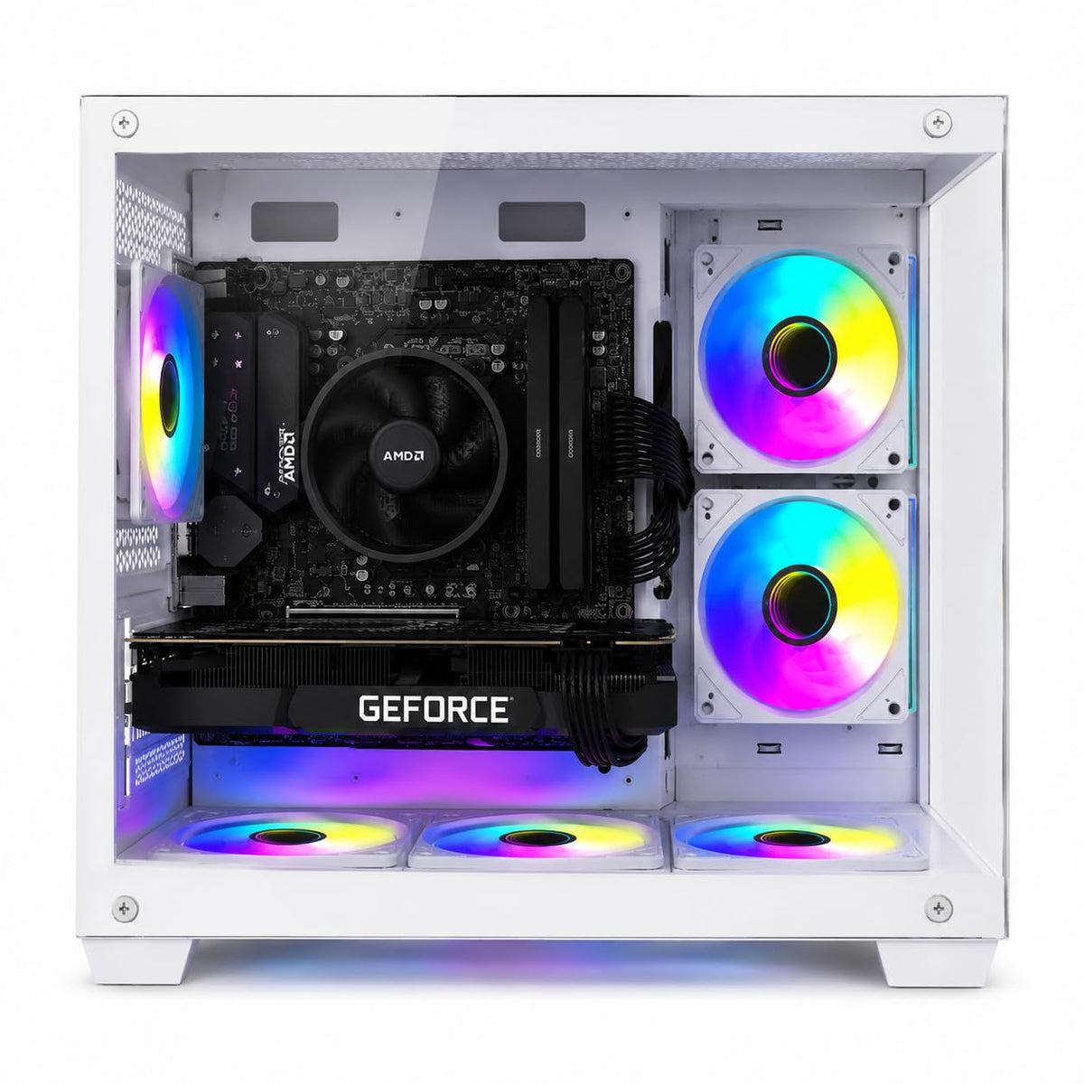 ジーム ゲーミングPC デスクトップ Ryzen 5 3500 RTX 2060 メモリ16GB SSD500GB G-StormCG B275 Pro ホワイト B0GZMFJVT7
