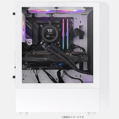 ジーム ゲーミングPC デスクトップ Core i7-14700F RTX 5060 Ti メモリ32GB SSD1TB G-StormXi S200 TG ARGB Plus ホワイト B0FBM64Z7C