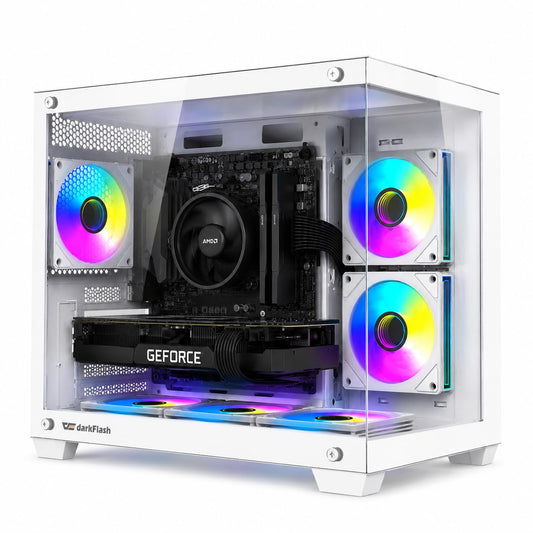 ジーム ゲーミングPC デスクトップ Ryzen 5 3500 RTX 2060 メモリ16GB SSD500GB G-StormCG C285MP ホワイト B0GZMFJVT7