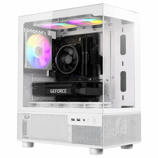 ジーム ゲーミングPC デスクトップ Ryzen 7 5700X RTX 5060 メモリ32GB SSD2.0TB CX200M ホワイト B0H7RKD3MC