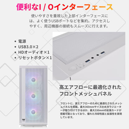ジーム ゲーミングPC デスクトップ Core i7-14700F RTX 5060 Ti メモリ32GB SSD1TB G-StormXi S200 TG ARGB Plus ホワイト B0FBM64Z7C