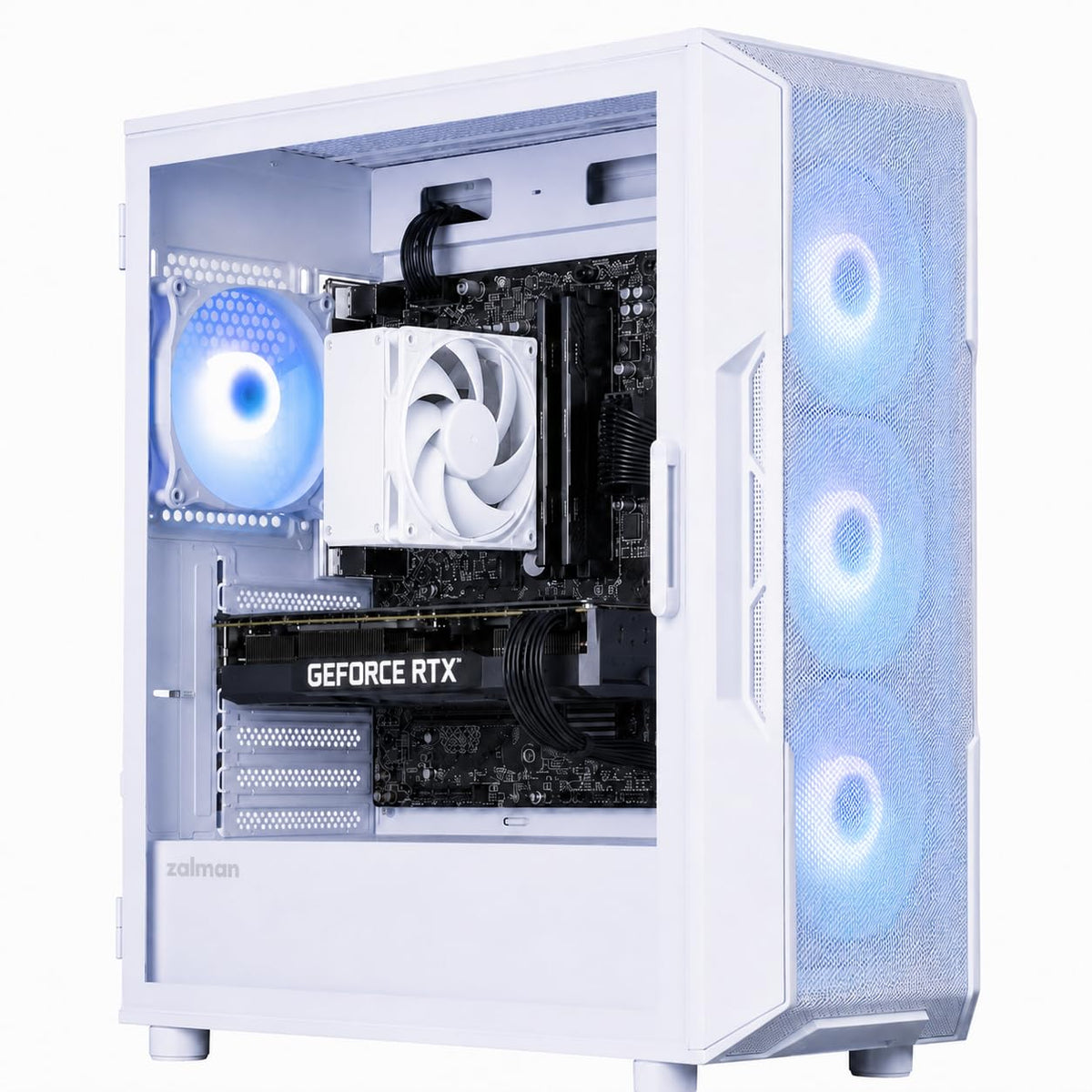 ジーム ゲーミングPC デスクトップ Ryzen 7 5700X RTX 5060 メモリ32GB SSD2.0TB i3Neo ホワイト B0HBK596BC