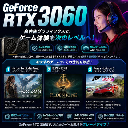ジーム ゲーミングPC デスクトップ Ryzen 5 5500 RTX 3060 12G メモリ16GB SSD500GB G-StormCG B275 Pro ホワイト B0GZMHQTS7
