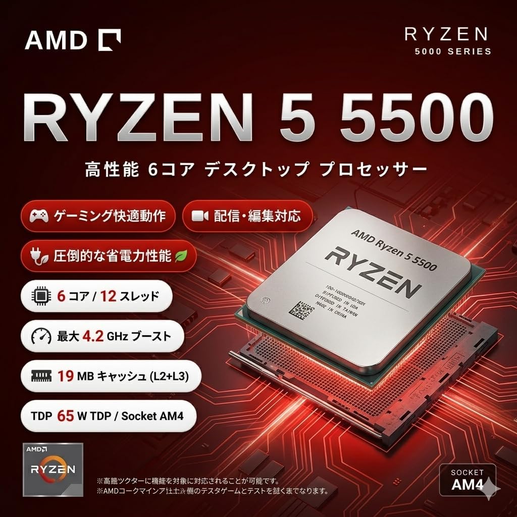Geame G-StormCG ゲーミングPC｜RTX3060 12G / Ryzen5 5500｜16GB