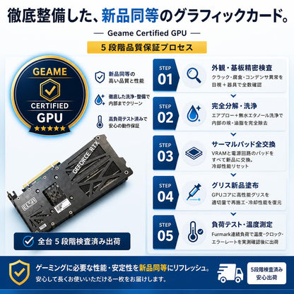 ジーム ゲーミングPC デスクトップ Ryzen 7 5700X RTX 3070 メモリ32GB SSD1.0TB 整備済みGPU DS900 ブラック B0HGKRW8BD