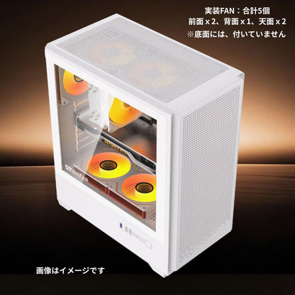 ジーム ゲーミングPC デスクトップ Ryzen 5 3500 RTX 2060 メモリ16GB SSD500GB G-StormCG i3Neo ホワイト B0GZMGZMPH