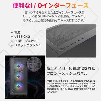 ジーム ゲーミングPC デスクトップ Core i7-14700F RTX 5060 Ti メモリ32GB SSD1TB G-StormXi S200 TG ARGB Plus ブラック B0FBM6XCGR