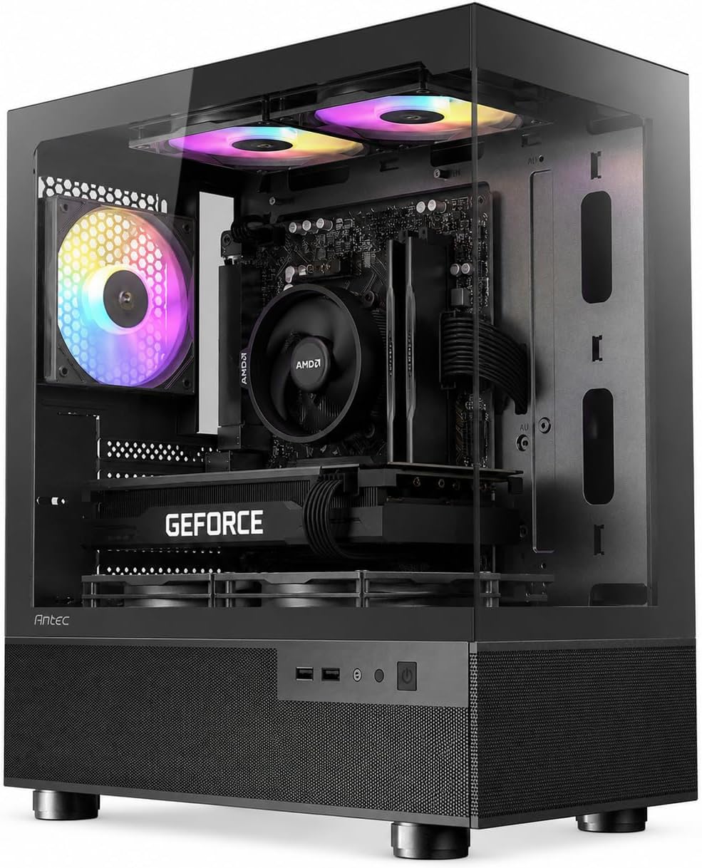 Geame ジーム ゲーミングPC｜RTX 5060 / Ryzen 7 5700X｜Windows 11｜CX200M ブラック｜黒ケース