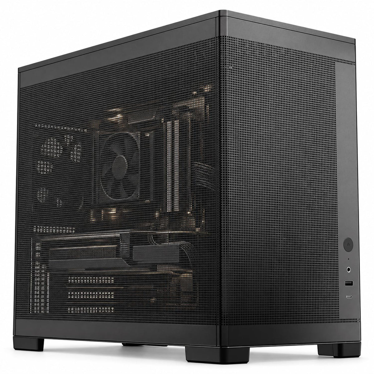 ジーム ゲーミングPC デスクトップ Ryzen 7 5700X RTX 5060 メモリ32GB SSD2.0TB MiniArt 4 ブラック B0HJ89R4Y2