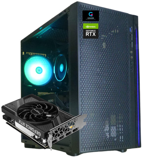 ジーム ゲーミングPC デスクトップ Ryzen 5 4500 RTX 3050 メモリ16GB SSD500GB G-StormXa H18 ブラック RGBファン付 B0FNWQDLGG